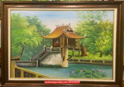 Tranh chùa một cột ,tranh chùa một cột hà nội Sv17