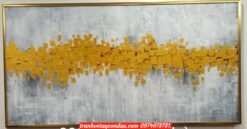Tranh trừu tượng ấn tượng dát vàng SV132