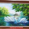 Tranh thiên nga, tranh sơn dầu thiên nga đẹp SV1