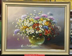 Tranh hoa cúc đẹp SV241