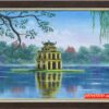 Tranh hồ gươm, tranh hồ gươm Tháp Rùa