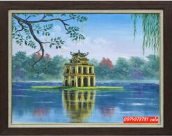 Tranh hồ gươm, tranh hồ gươm Tháp Rùa